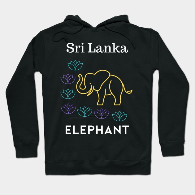 Sri Lanka Lotus Elephant Hoodie by LegitHooligan